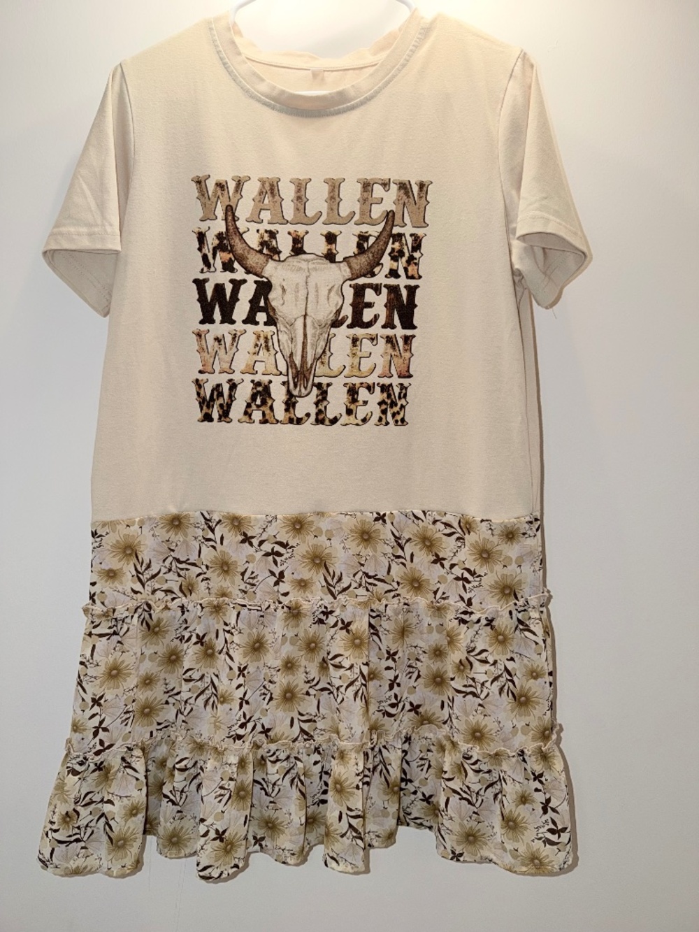 Morgan Wallen Upcycled T shirt Dress Size Medium
